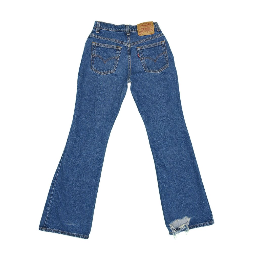 1990s Vintage Levis 519 Flare Low Rise Jeans 26x31